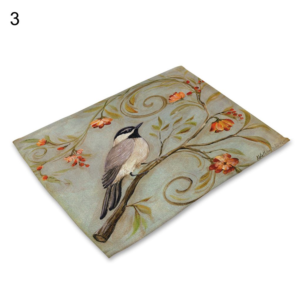fleckresistent placemat hitzebeständige leinen moderne style butterfly must table matte Haushaltsvorräte-3