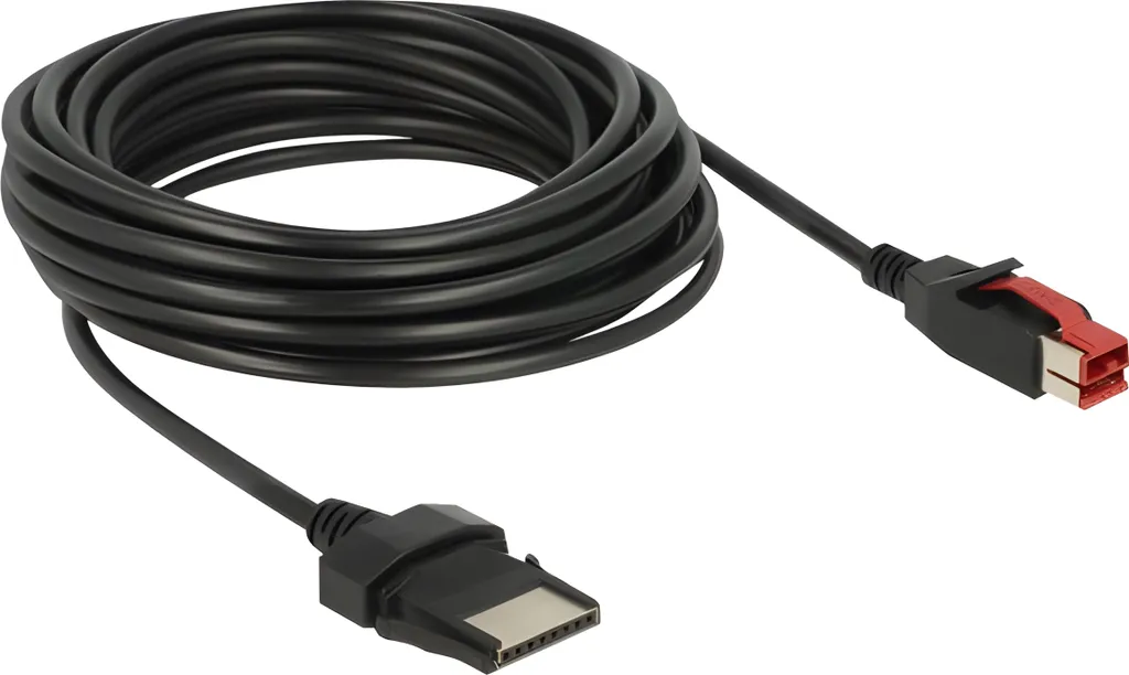 Delock Cavo PoweredUSB 24V a 8 Pin 5m per Stampanti POS e Terminali