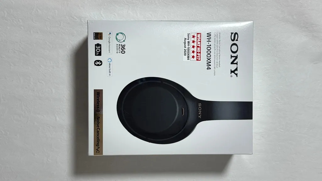 Sony WH-1000XM4 Casque Antibruit Actif Noir Autonomie 30h et NFC