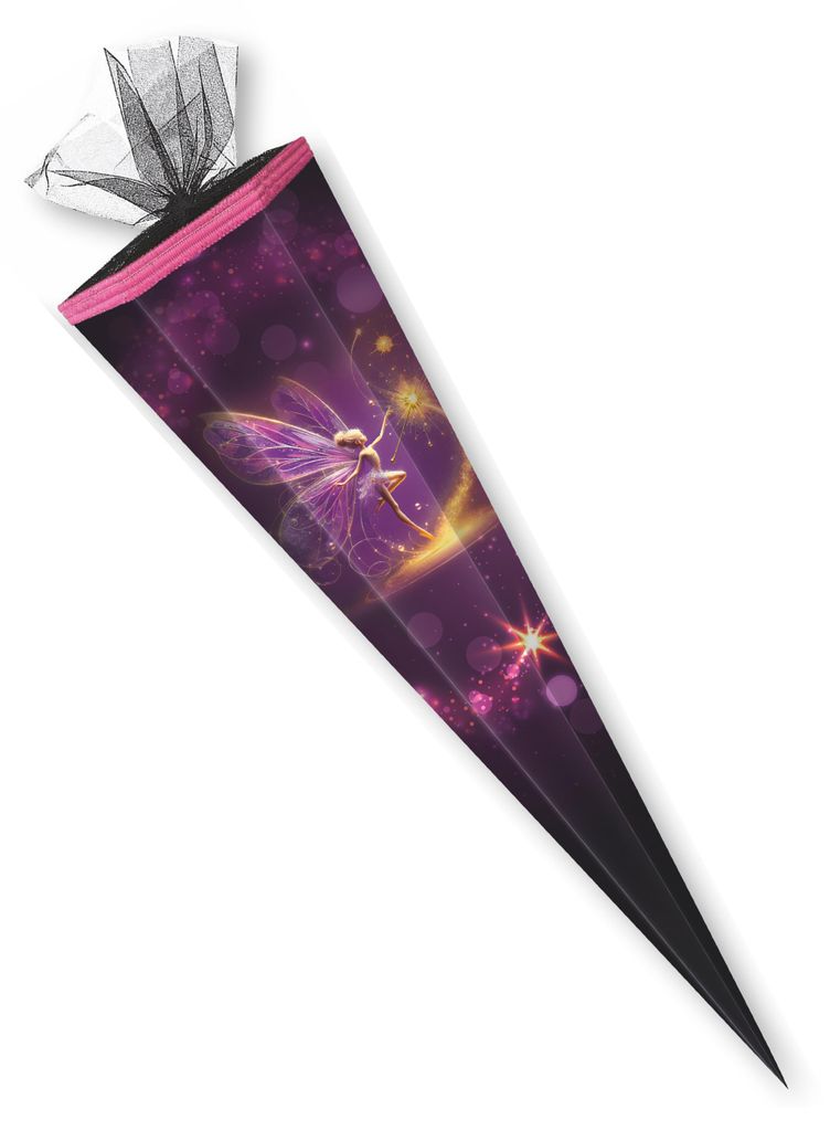 Schultüte / Zuckertüte / 85cm / eckig / "Fee"