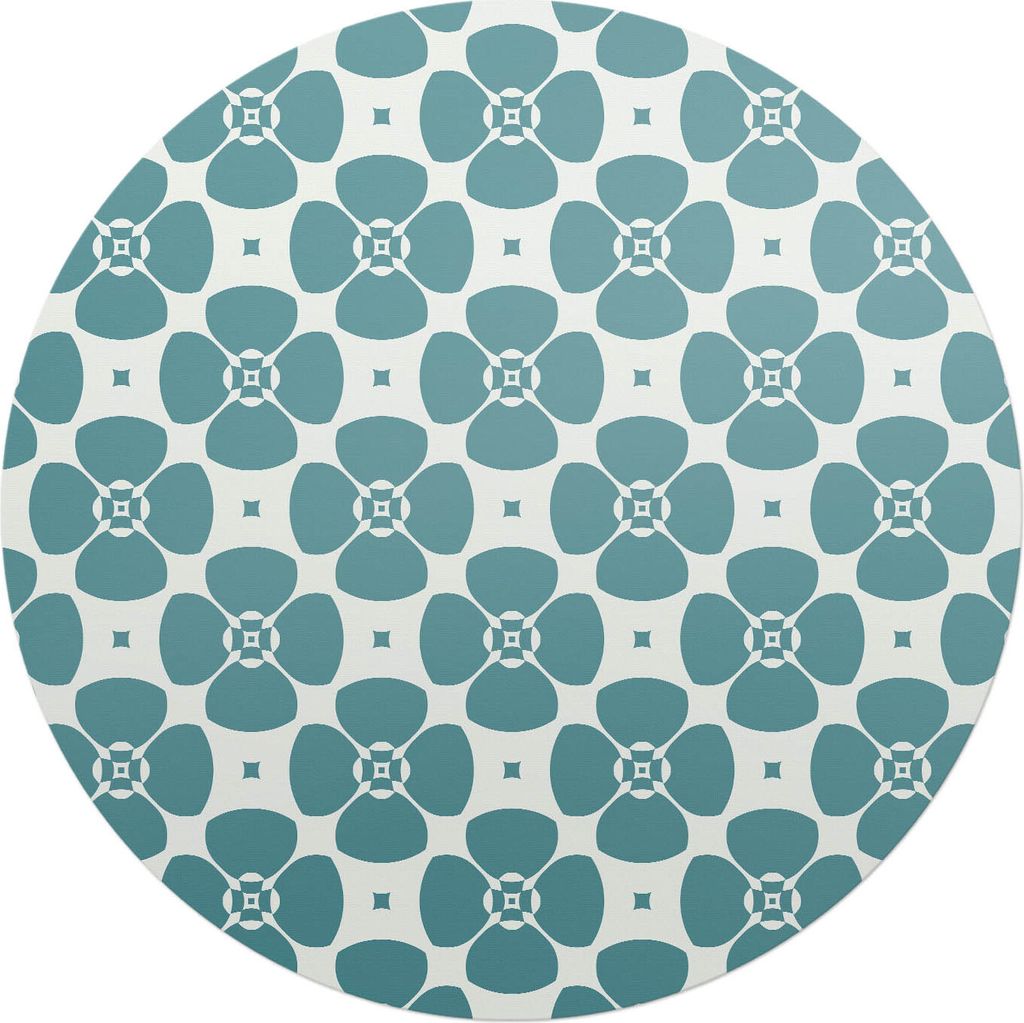 Florales Retro-Muster – Bodenschutzmatte – Stuhlunterlage – Bürostuhlmatte – Rutschfeste Bodenmatte – Schutzmatte für Hartboden – fi ...