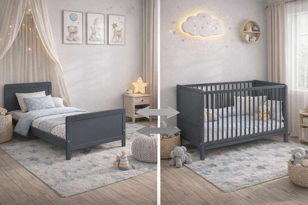 Baby Happy Bliss – Lit bébé évolutif Nelly 120x60 cm, Lit à Image du produit 