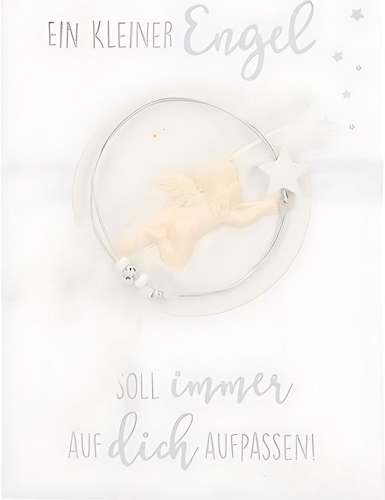 Designers Klappkarte Motiv 15, Ein kleiner Engel soll immer auf dich..