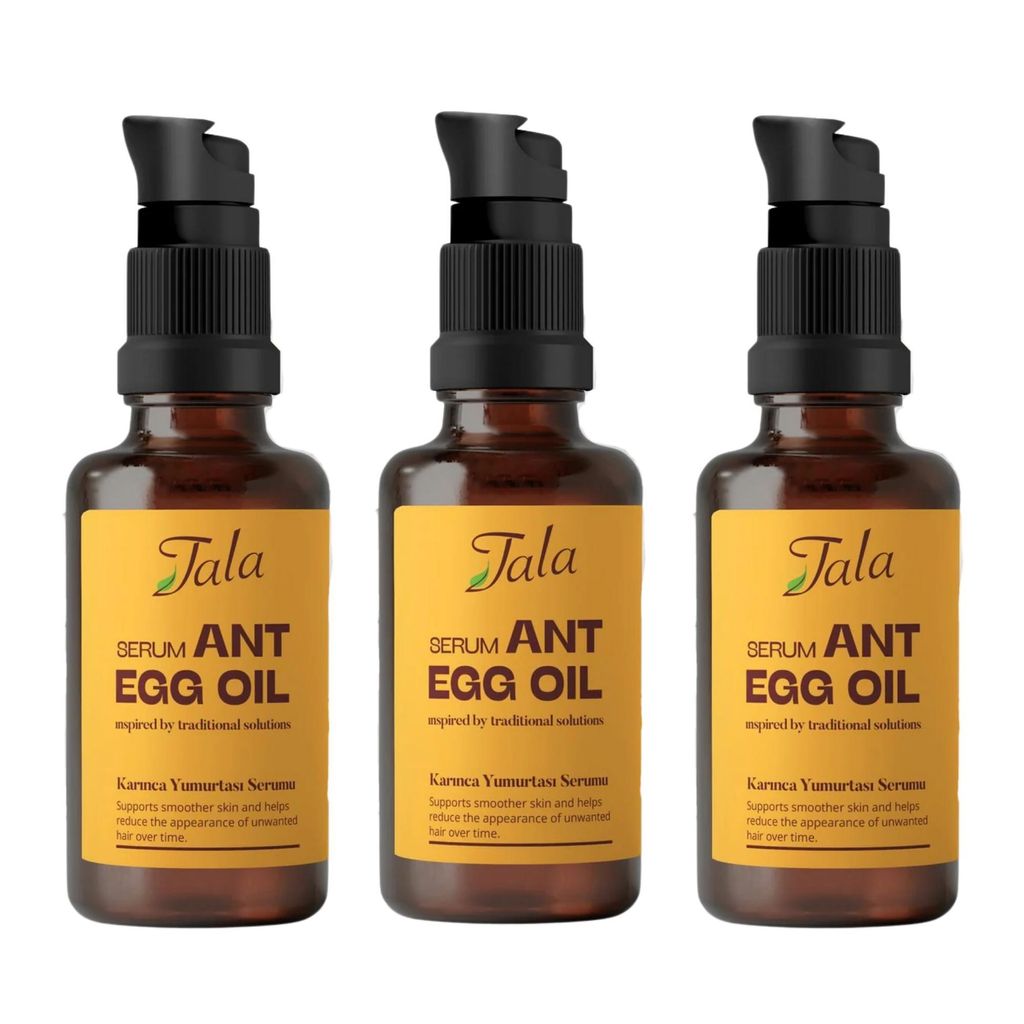 Tala Ameiseneiöl Serum 3er Pack, Karınca yumurtası yağı - Egg oil of Ant, Aceite de huevo de hormiga, Haarentfernung gegen Haarwuchs, hair rem...