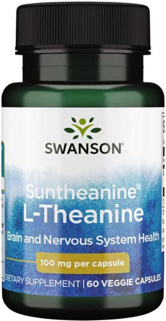 L-Theanin 100 mg 60 vegetarische Kapseln Swanson Health Produktbild 