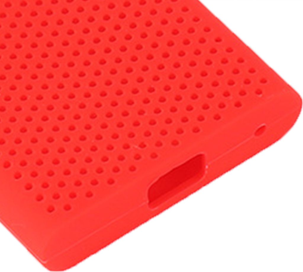 Soft Silicon Stoßdämpfer HDD Mobile Festplatte Schutzschutzschutz für Samsung T5-Rot