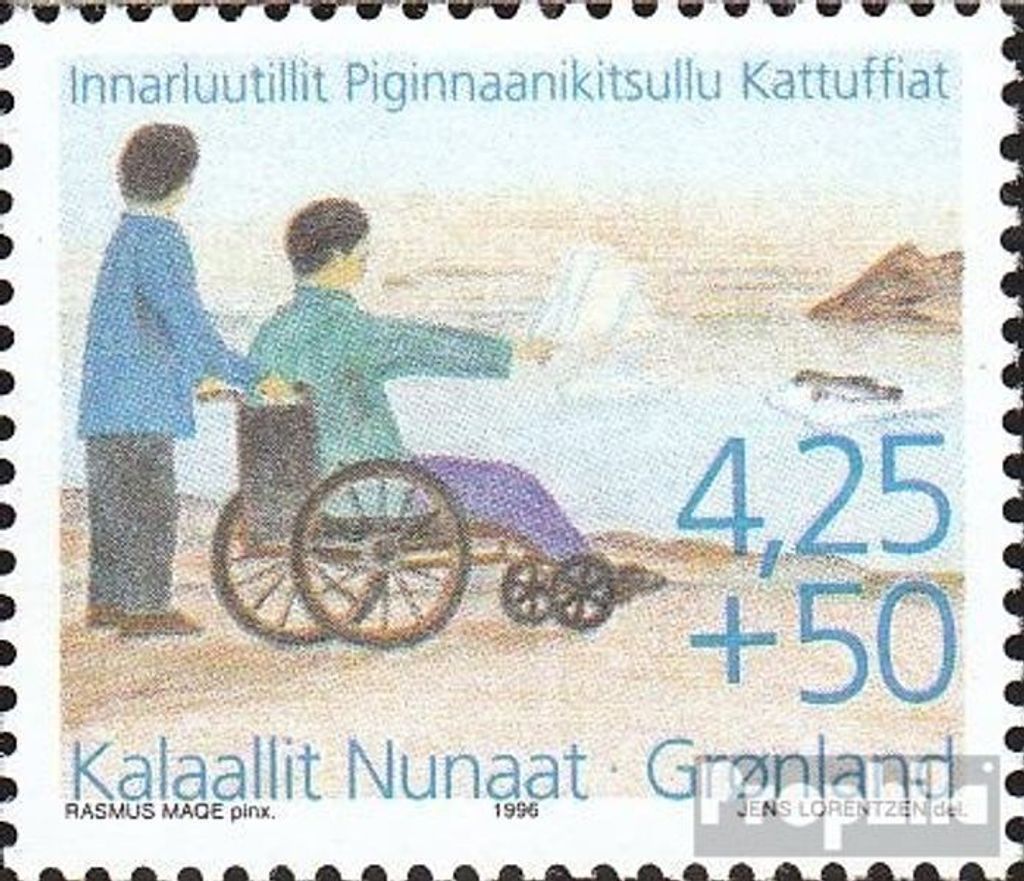 Briefmarken Dänemark - Grönland 1996 Mi 296y (kompl.Ausg.) postfrisch Behinderte