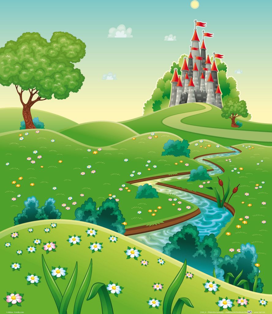 Kinderwelten Kunstdruck Bild - Der Weg Zu Meinem Schloss (50 x 40 cm)