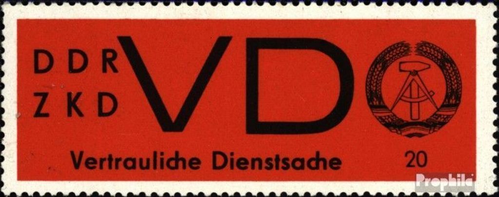 Briefmarken DDR 1965 Mi DD3y (kompl.Ausg.), gestrichenes Papier postfrisch Staatswappen