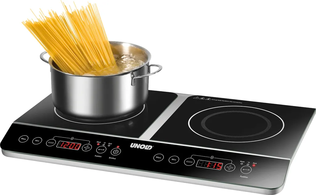 Plaque de Cuisson Double Induction Unold Elegance 58175 Vitrocéramique Noir - 8
