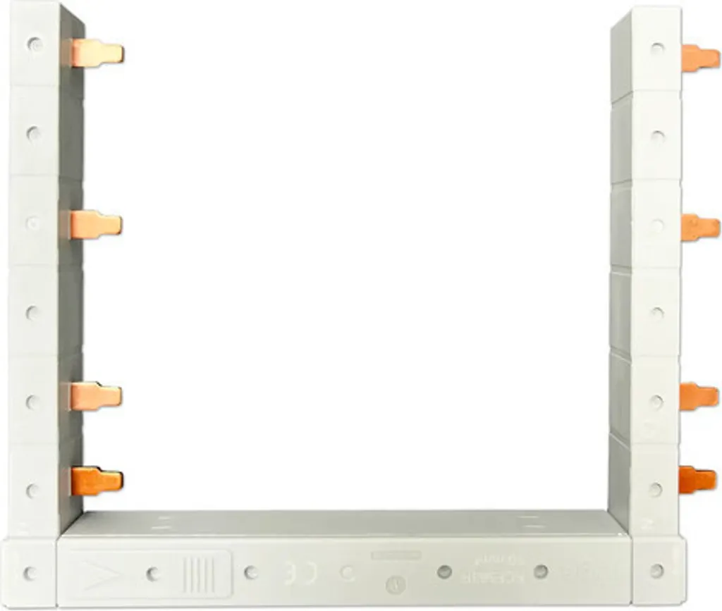 Finir le câblage complexe : Rail vertical 63A Hager KCF563R triphasé - 2