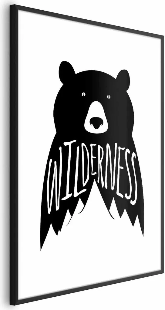Poster Wilderness 60x90 con Cornice Nera e Margine | Stampa Natura