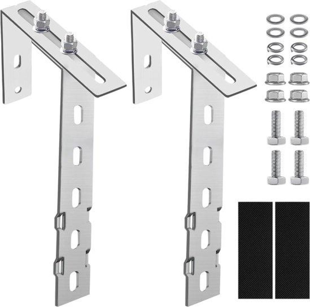 Balkonbeugel für Dächer und Wände, für Booten geeignet, für Platten von 1 bis 2 Meter Breite