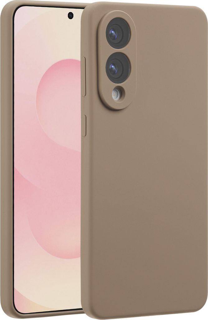 Accezz Liquid Silikoncase mit MagSafe Samsung Galaxy S25 Edge - lichtbruin