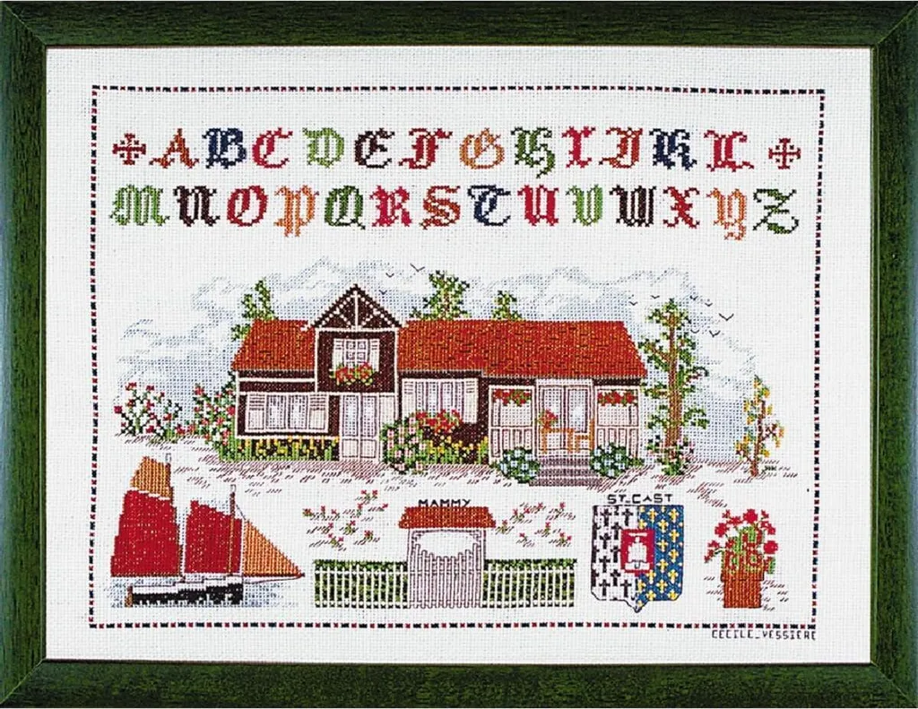 Ricamo Francese Le Bonheur des Dames Saint Cast House Kit 39x29