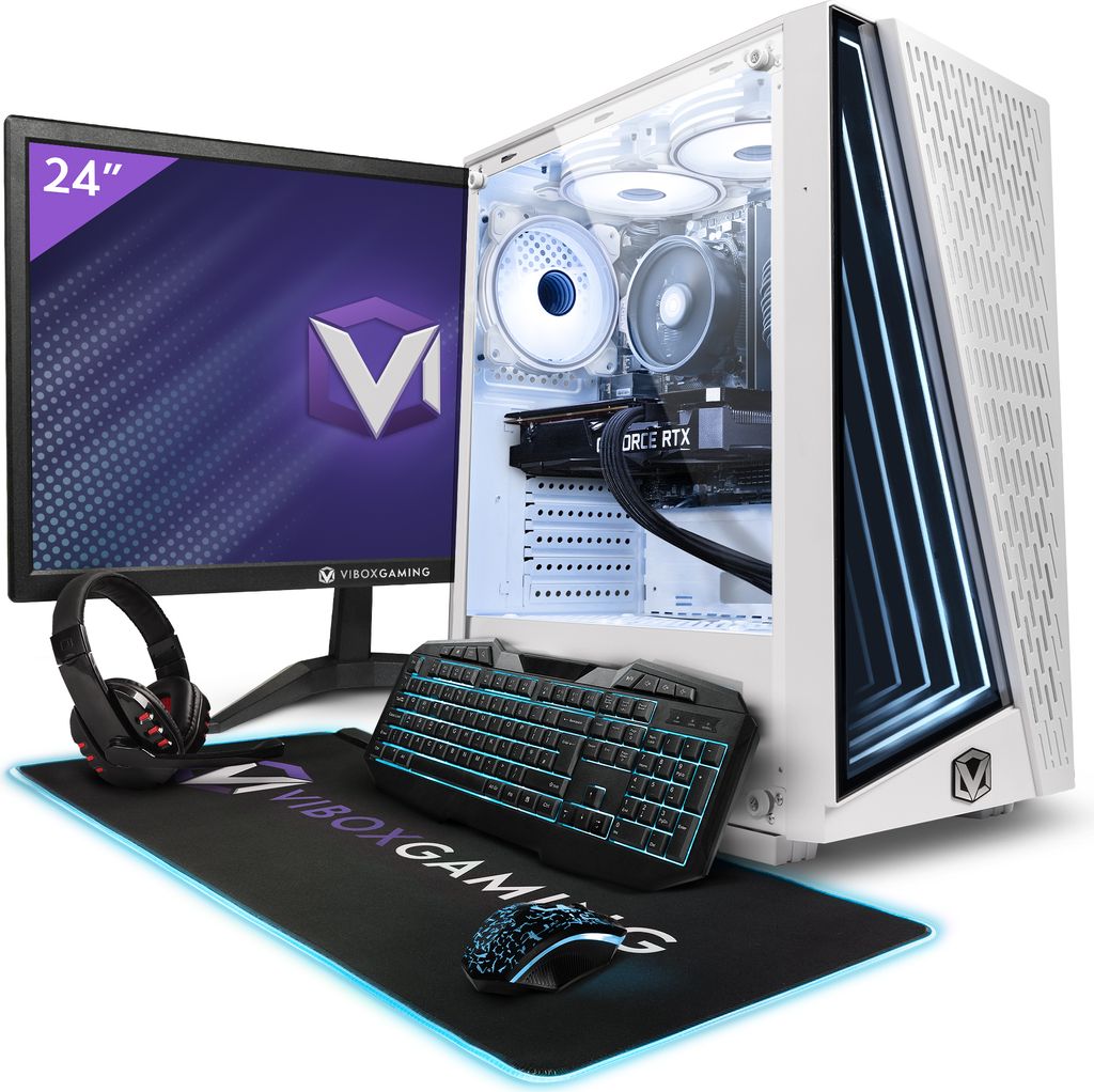 Vibox V-324 Gaming PC Set Komplett - Monitor 23 Zoll - AMD Ryzen 5 5500 4,1 GHz - Radeon RX 9070 16 GB - 16 GB RAM - 1 TB NVMe M.2 SSD - Windows 11...