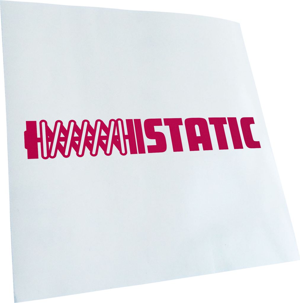 Kiwistar - Autoaufkleber - pink - 40 x 6 cm - Static - Heckscheibenaufkleber - Aufkleber für Auto Kfz Fahrrad, LKW, Truck Mofa