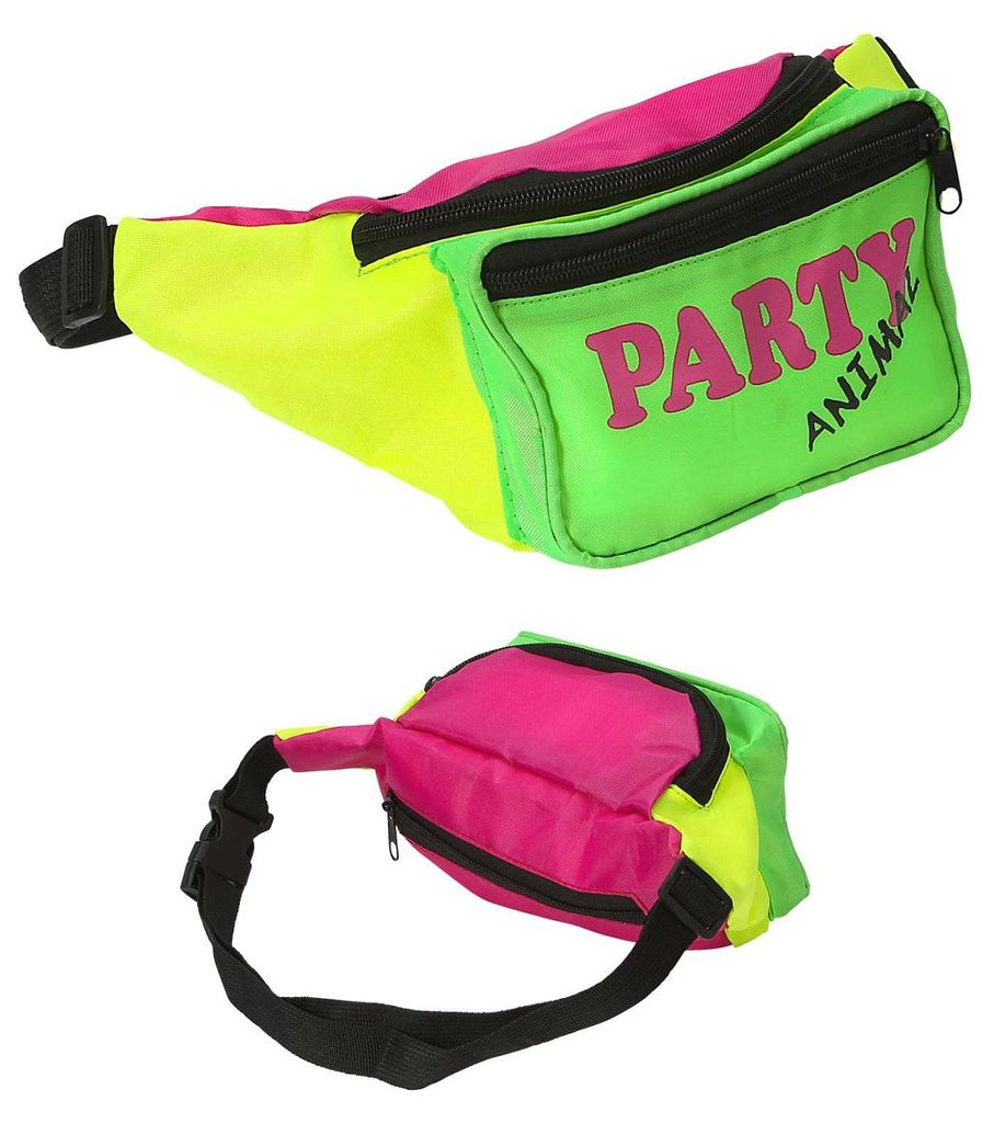 80´s Disco Gürteltasche - Neon Bauchtasche für Mottoparty & Produktbild 