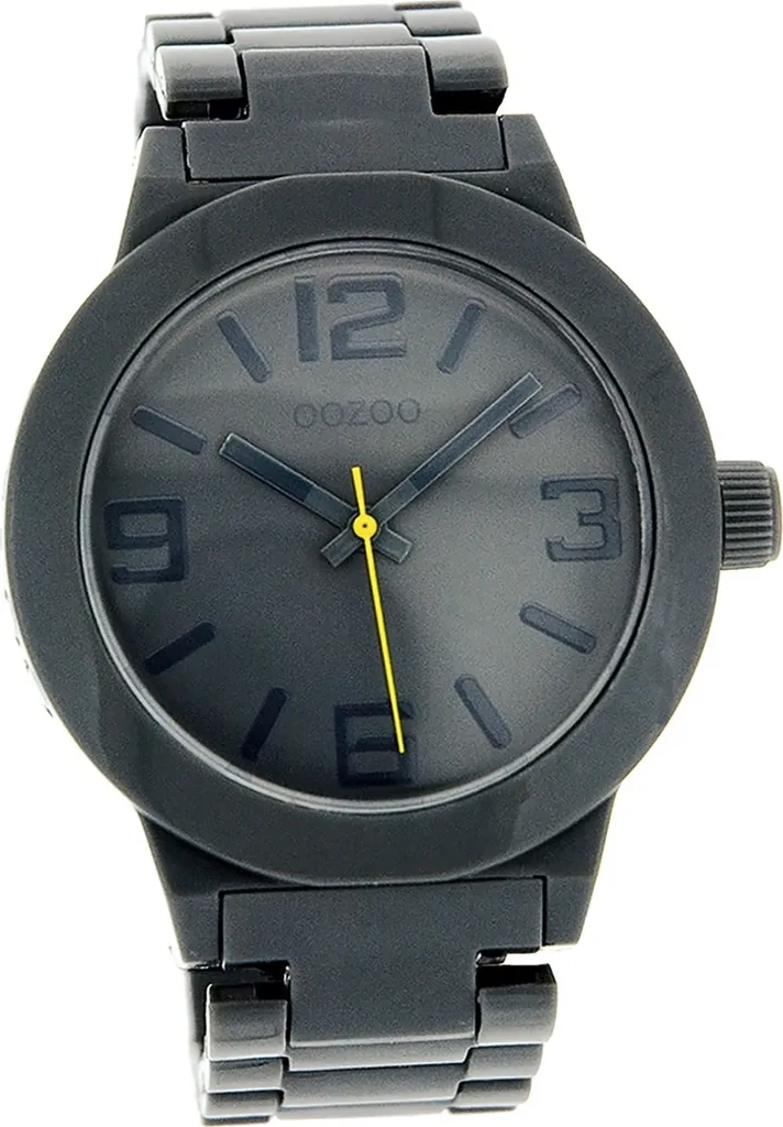 Montre Analogique Mixte Oozoo Vintage Bracelet Gris Anthracite 40mm Chic