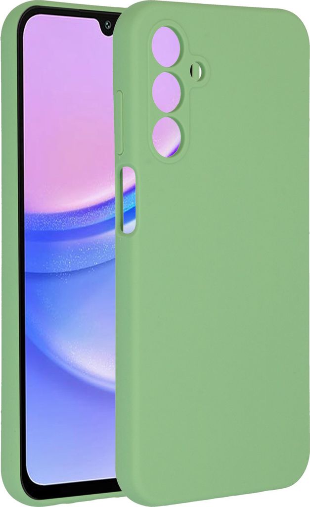 Accezz Liquid Silikoncase Samsung Galaxy A15 (5G/4G) - Grün