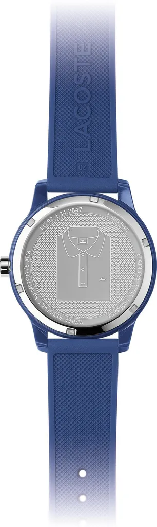 Lacoste 2010987 Montre Homme Chronographe Sport en Acier Bleu et Argent