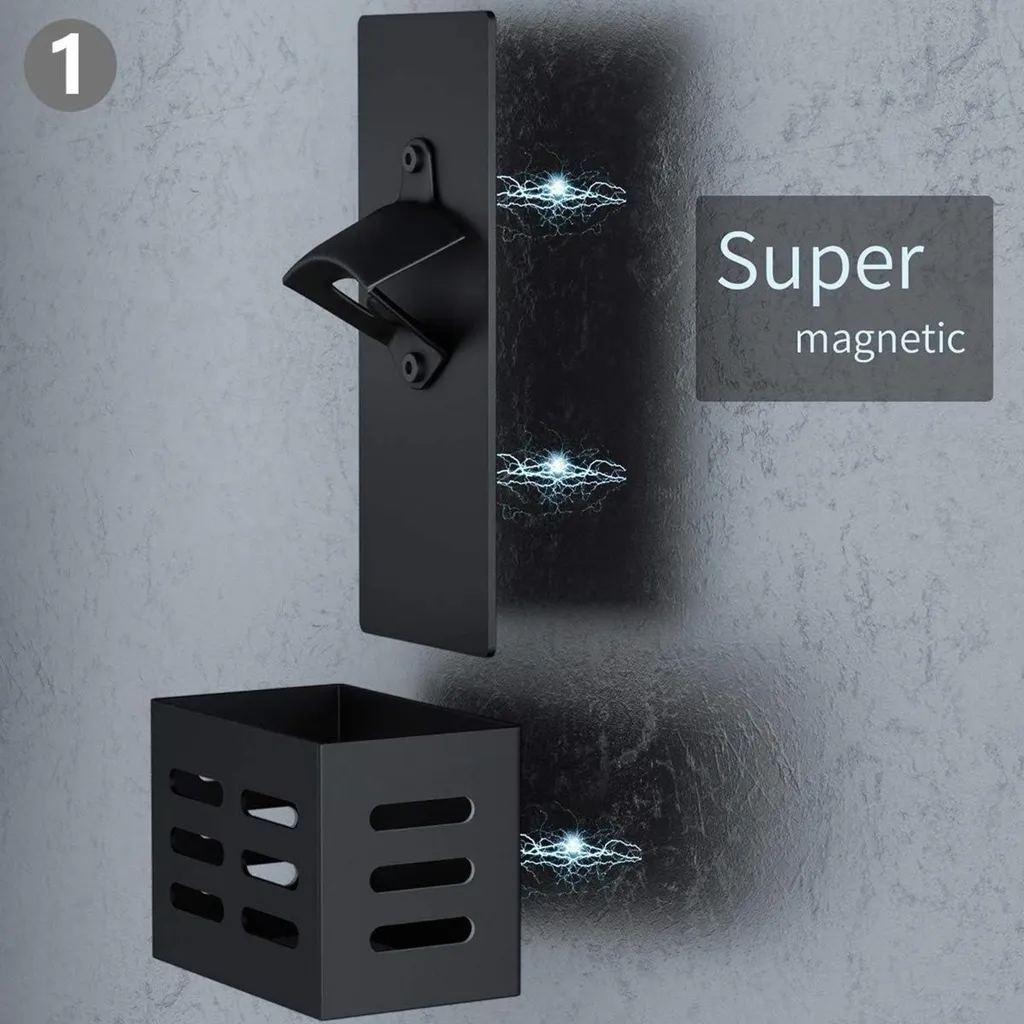 Apribottiglie Magnetico da Parete per Casa e Bar - Regalo Ideale - 2
