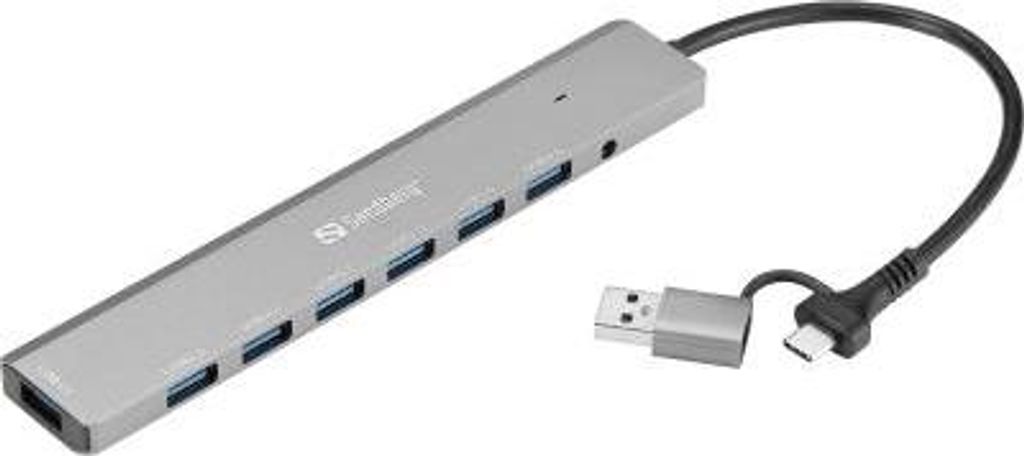 Sandberg 136-66, USB 3.2 Gen 1 (3.1 Gen 1) Type-A + Type-C, USB 3.2 Gen 1 (3.1 Gen 1) Type-A, 5000 Mbit/s, 0,15 m, 5 V, 3.5 A