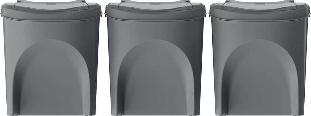 kôš na odpad 3x25L SORTIBOX IKWB25S3-405U sivý plastový Obrázok produktu 4