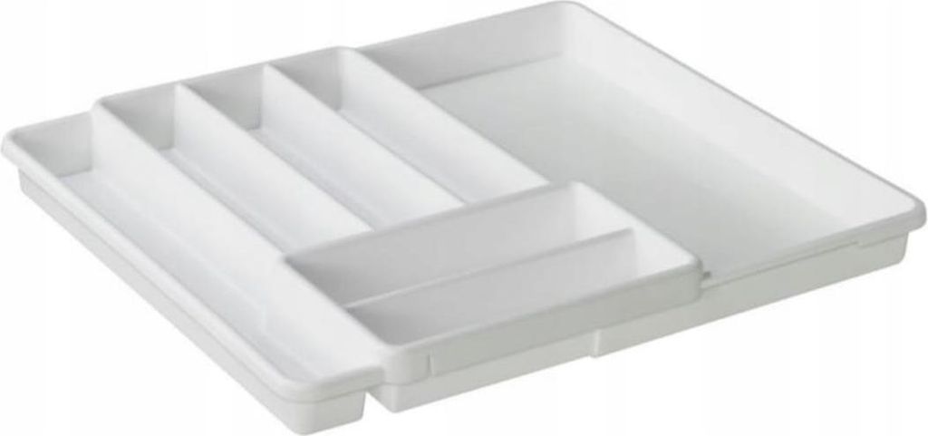 Ausziehbarer Besteckeinsatz Weiß 6 x 39,3 x 34 cm „ROTHO – Produktbild 