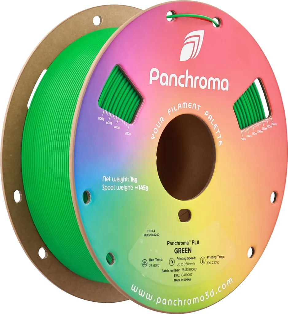 Filamento Polymaker Panchroma™ Verde PLA 1.75mm 1KG | Alta Velocità e Precisione