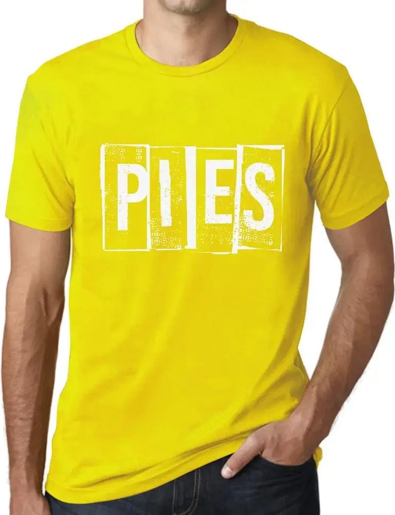 Herren Grafik T-Shirt Torten – Pies – Öko-Verantwortlich Vintage Jahrgang Kurzarm Lustige Druck Geburtstag Geschenk Mann