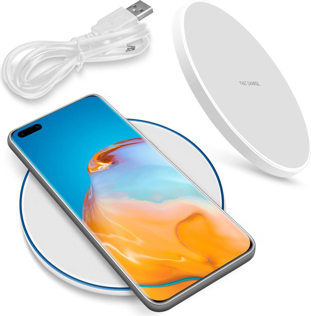 Schnell Ladegerät für Huawei P40 Pro QI Wireless Charger Induktive Ladestation