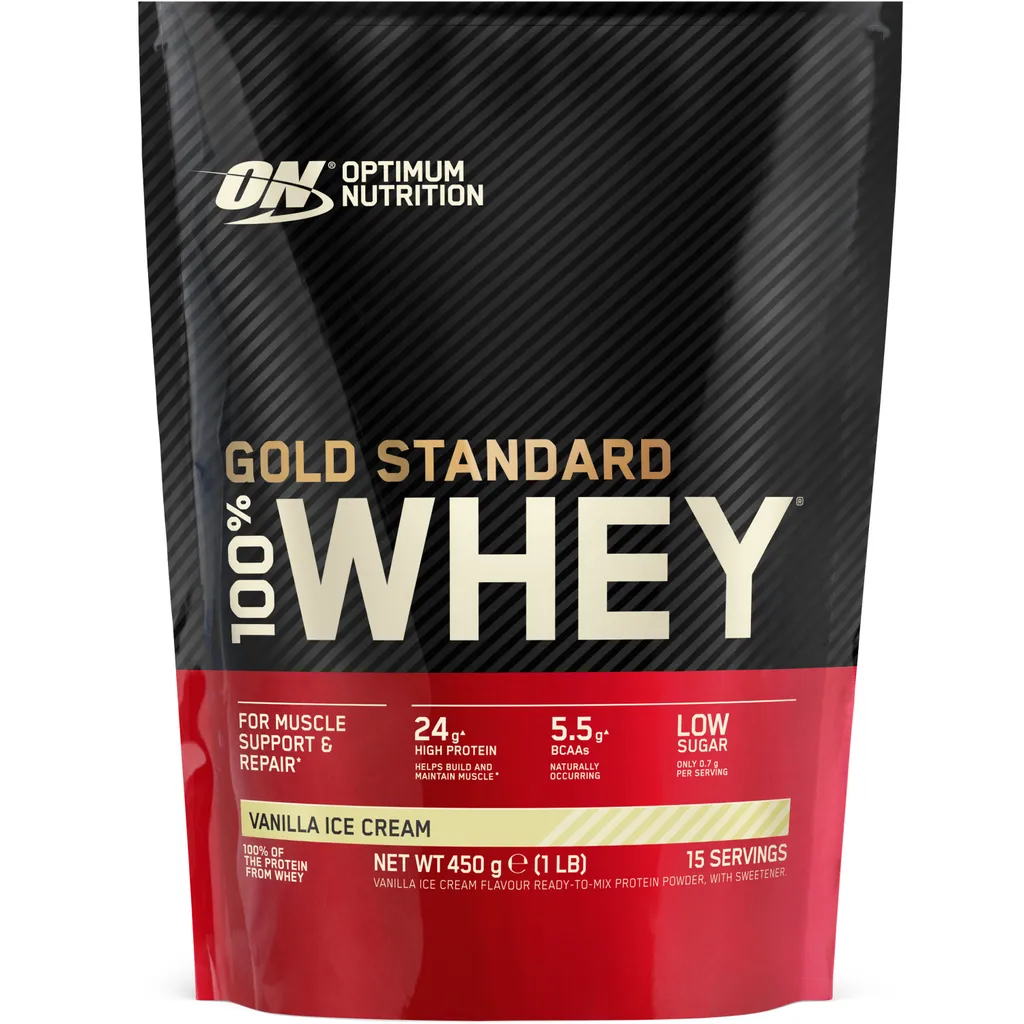 Protéine Whey Gold Standard 450g Vanille idéale après l'Entraînement