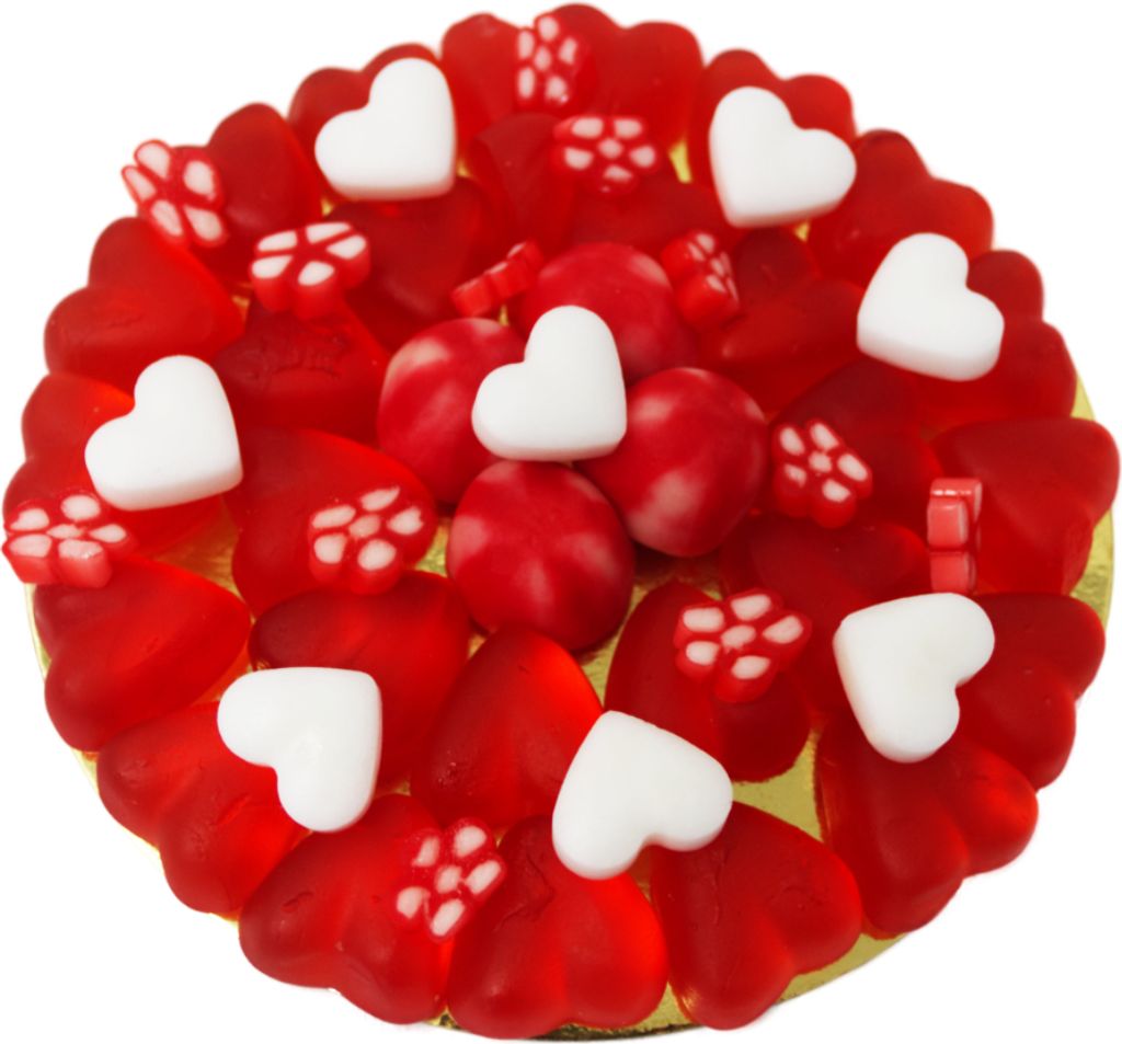 Fruchtgummi Mini Herz Pizza fruchtig süß luftdicht Produktbild 