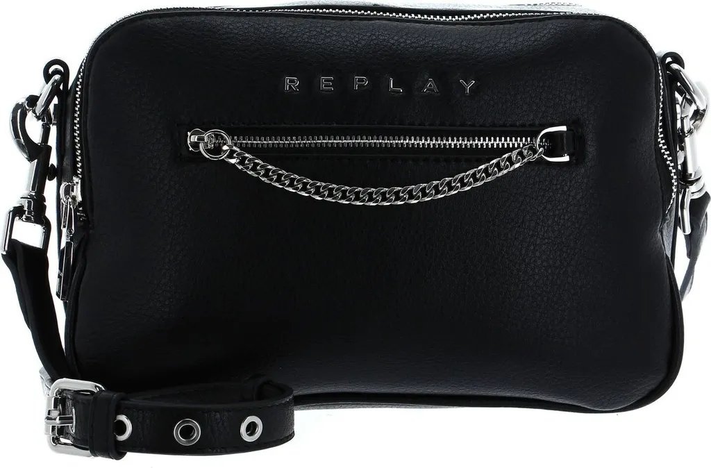 REPLAY Borsa a Tracolla Crossbody Bag Black Nero | Accessorio Donna Chic