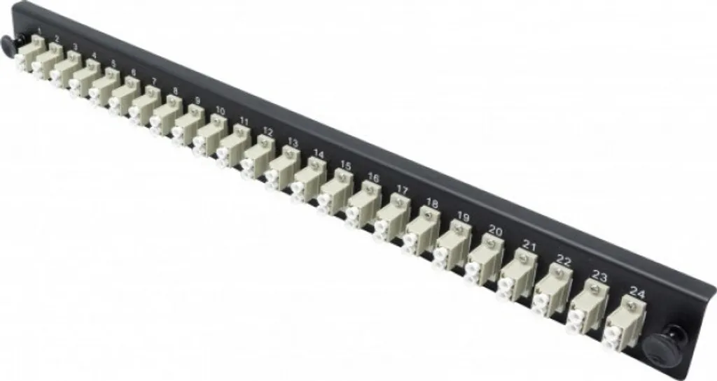 Panneau frontal 24 x LC Duplex Multimode pour boîte d'épissure 395439