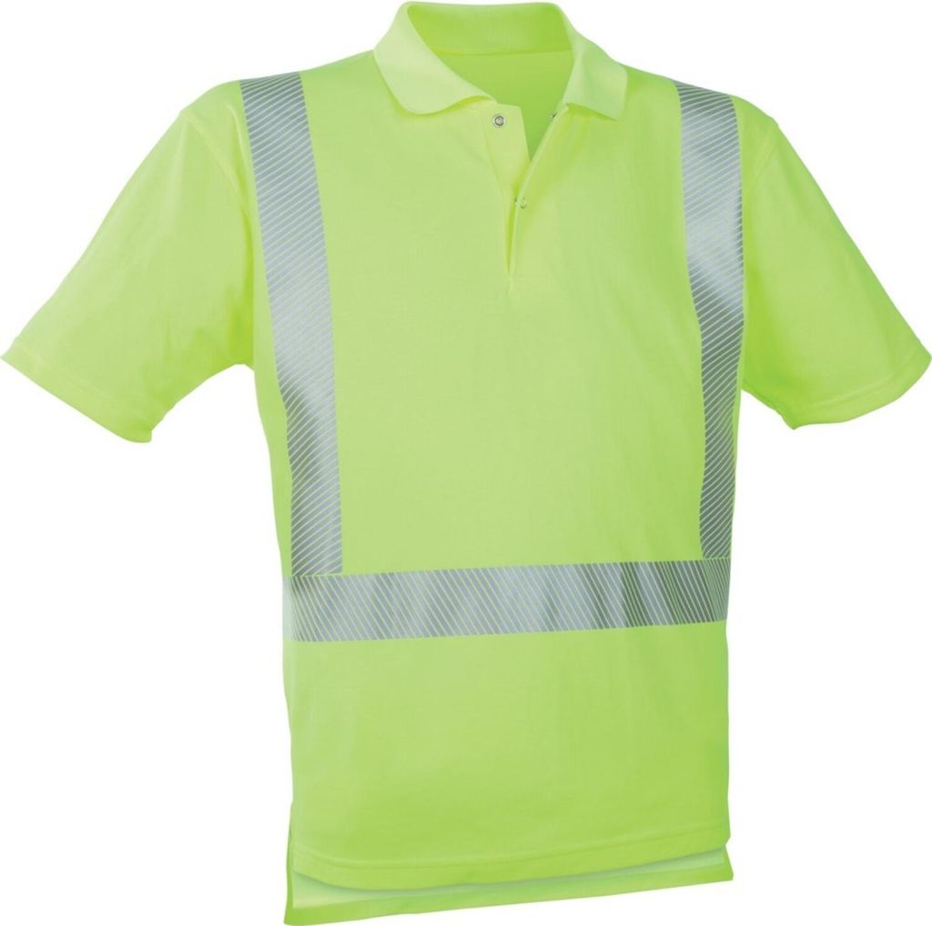 Watex Warn-Polo-Shirt leuchtgelb, Gr. XL