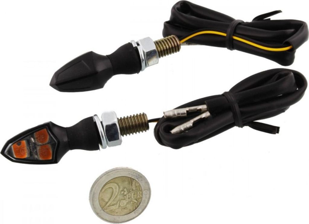 Blinker JMP Mini 4 LED mit Brems- und Rücklicht Rauchglas schwarz