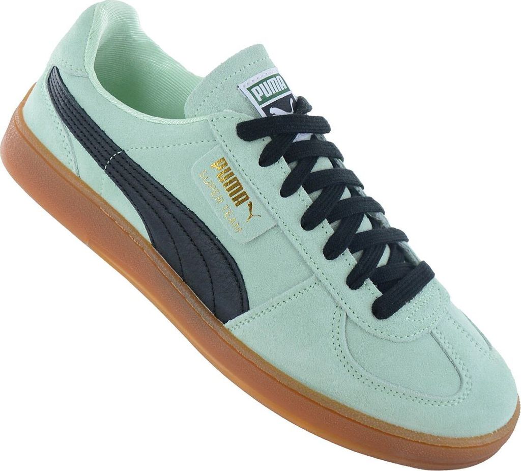 Puma Super Team Suede - Herren Sneakers Schuhe Grün 397514-02 , EU 45 UK 10.5