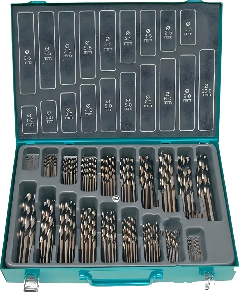 Foret hélicoïdal HSS-CO JMP haute résistance, kit de 170 unités