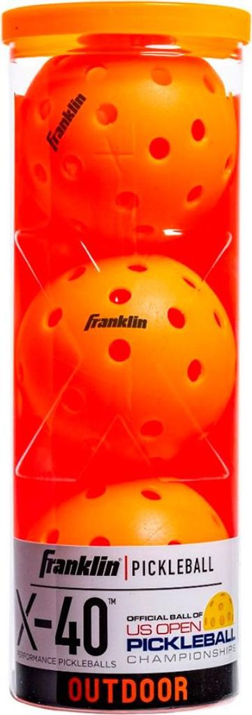 Franklin Outdoor X-40 Pickleballbälle Orange 3 Balls Orange 3 Balls