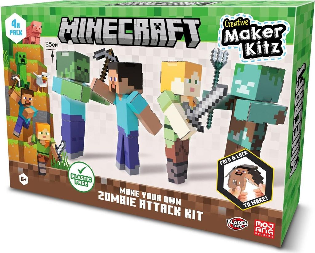 Minecraft Zombie Attack Bastelset - DIY-Spaß für Kinder