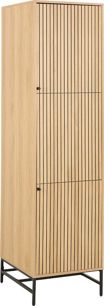 Albany Kleiderschrank 2 Türen 2 Regale Natur.