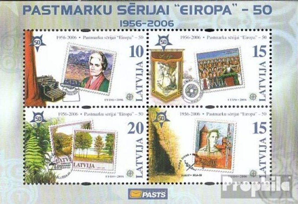 Briefmarken Lettland 2006 Mi Block21 (kompl.Ausg.) postfrisch Europa