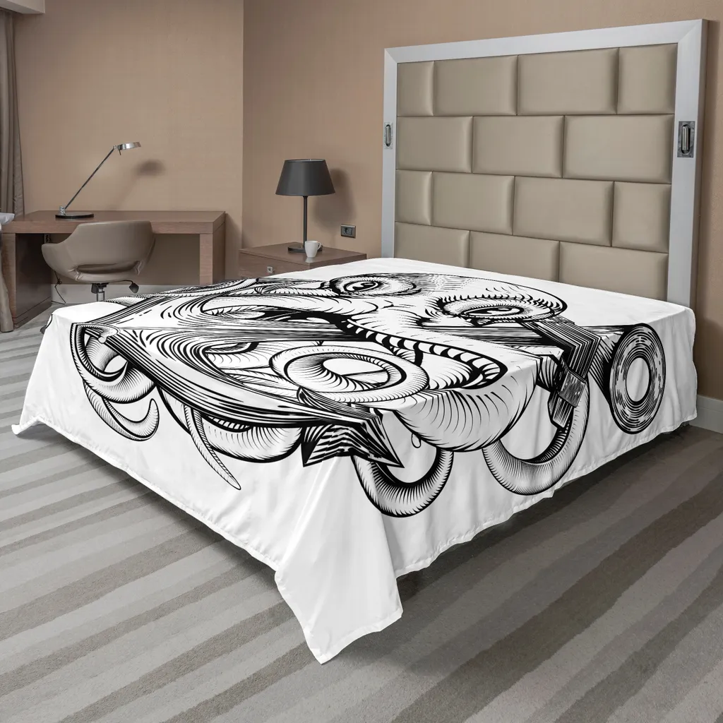 Lenzuolo Estetico ABAKUHAUS Polipo Vintage - Decorazione Letto 244x205