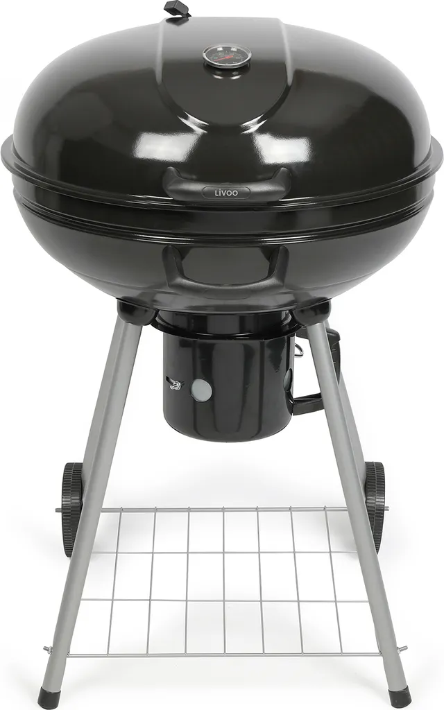 Barbecue à charbon Livoo DOC270 noir 55cm : fini les grillades brûlées