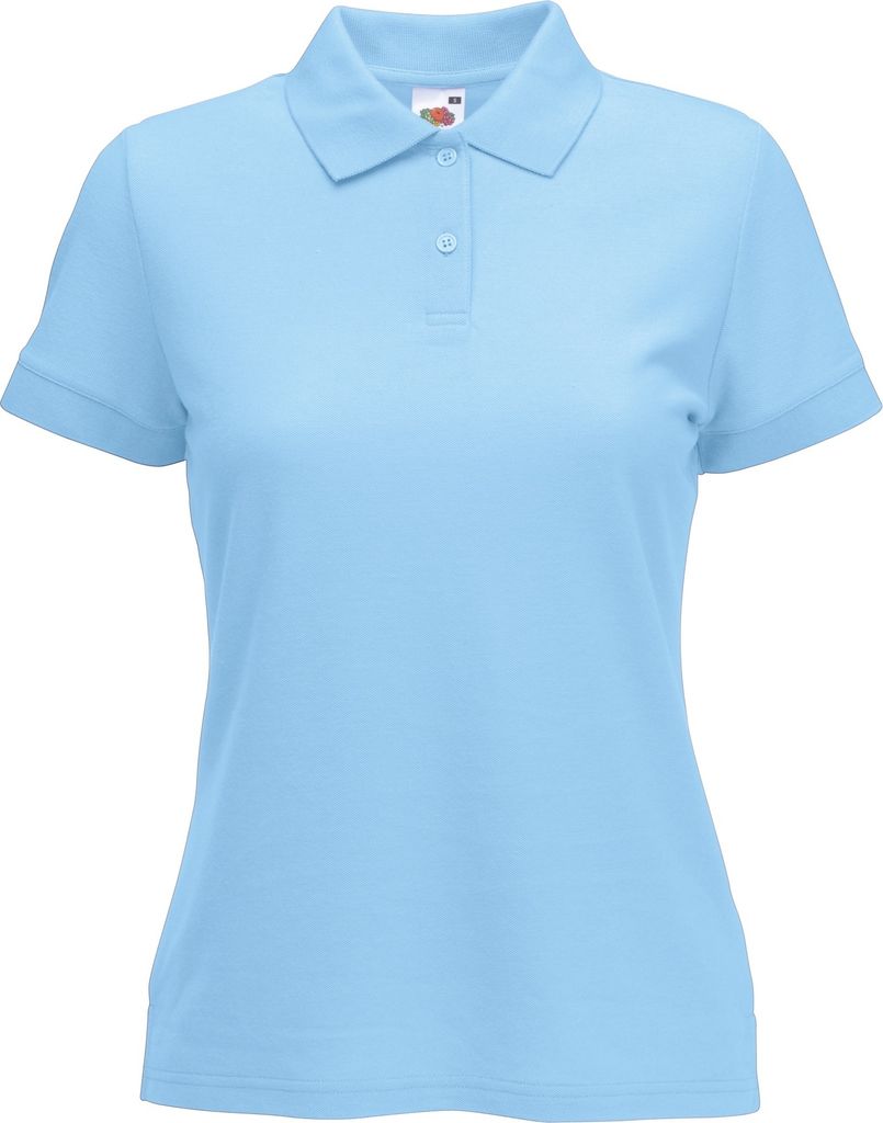 Fruit Of The Loom Damen 65/35 Poloshirt, Kurzarm BC384 (XL) (Himmelblau)