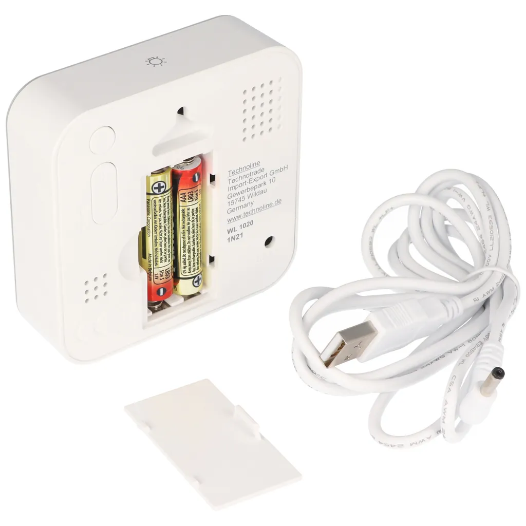 Moniteur d'Air WL 1020 Technoline avec Écran LCD et Alarme de Ventilation