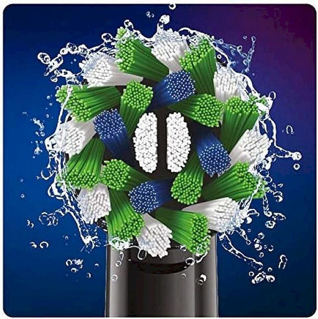 Oral-B Cross Action CleanMaximiser Ersatzbürsten schwarz Produktbild 2
