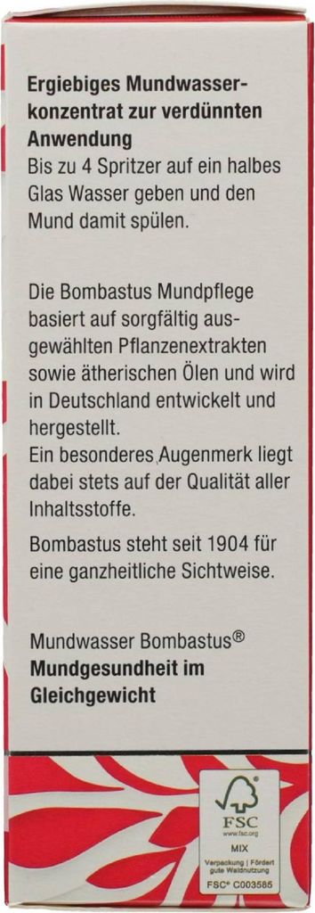 Bombastus Mundwasser Konzentrat, 50 ml Lösung